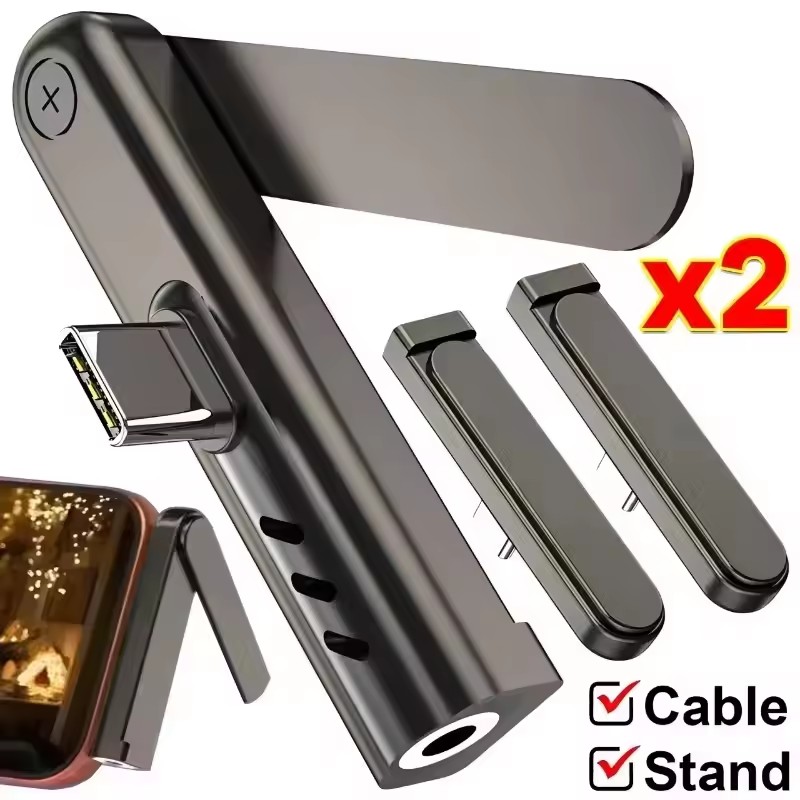 Phone Stand Aluminum - Soporte de Audio portátil USB C